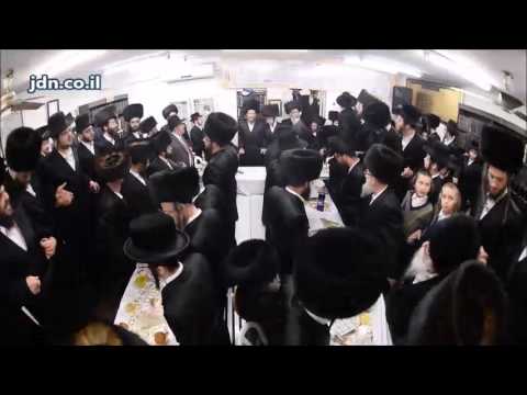 Aleksander Rebbe From USA visiting Chassidim In Israel - Shevat 5777