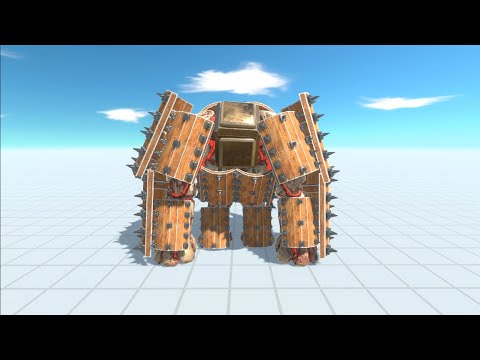 10 SPIKE ARMOR GOLEM vs 200 ARCHER : Animal Revolt Battle Simulator
