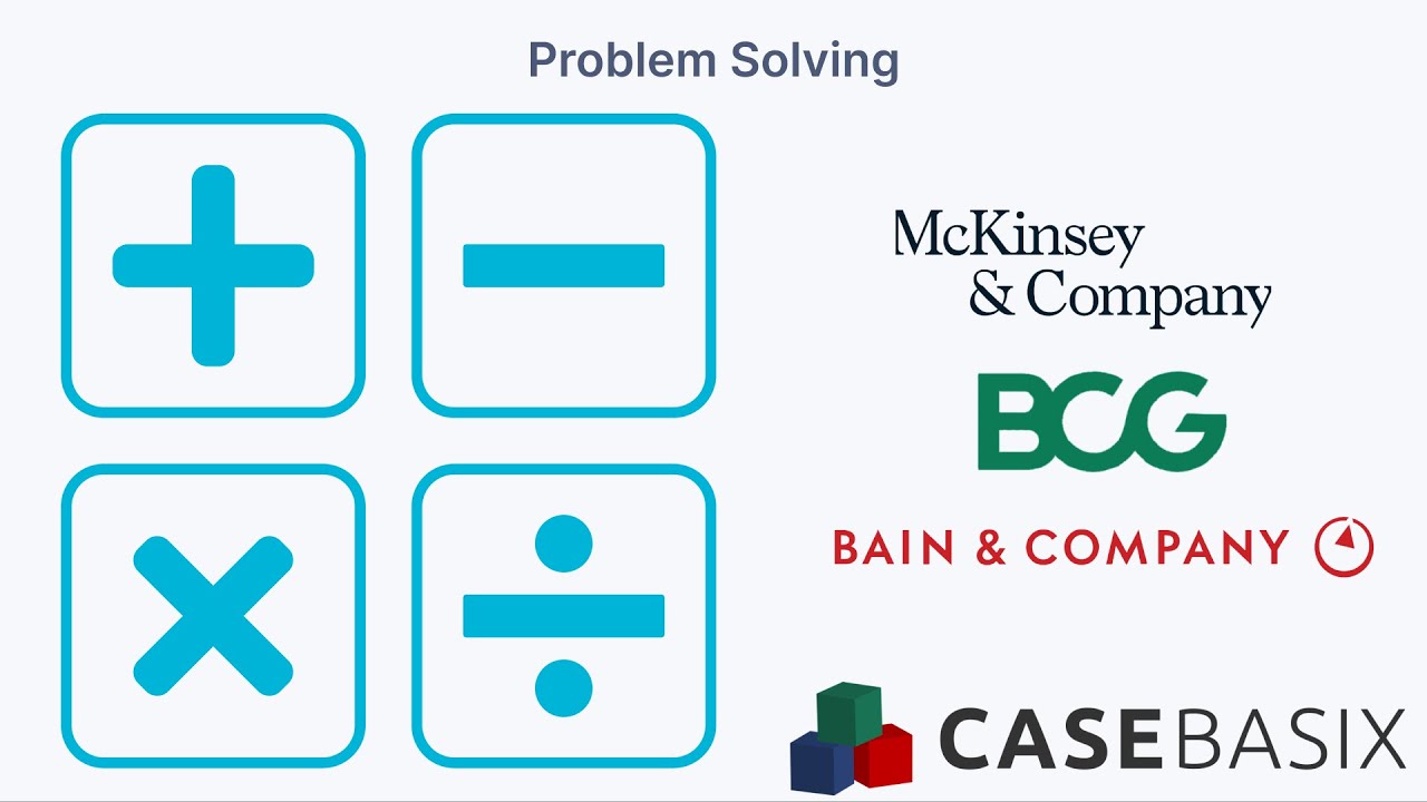 Problem Solving | 4 steps to solving consulting problems, even McKinsey, BCG, Bain cases!