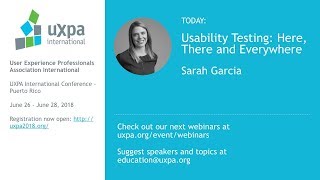 Usability Testing: Here, There and Everywhere