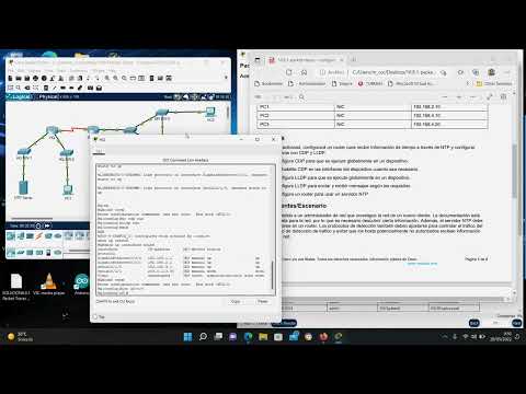 CCNA 3   10.8.1 Packet Tracer - Configure CDP, LLDP y NTP