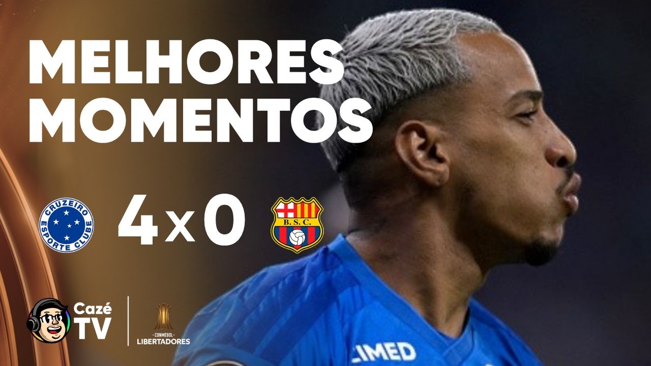 MELHORES MOMENTOS: CRUZEIRO 4 X 0 BARCELONA | FASE DE GRUPOS | CONMEBOL LIBERTADORES 2026