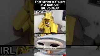 FNaF Springlock Failure In A Nutshell: - IRL VS FNaF