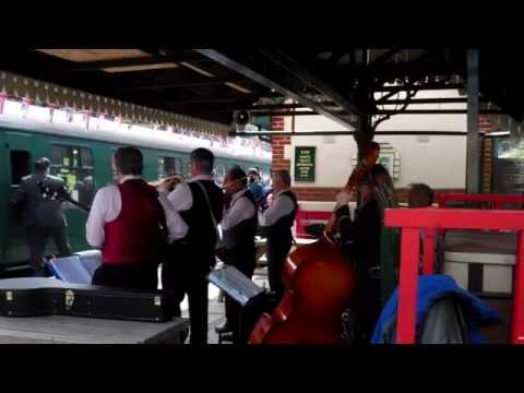 Spa Valley Rly., Groombridge Stn. Open Day, 26th April 2014, with The Sussex Stompers Jazz Band.