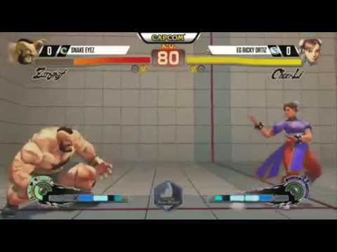 USF4 - Snake Eyez [Zangief] vs Ricky Ortiz [Chunli] - NCR2015