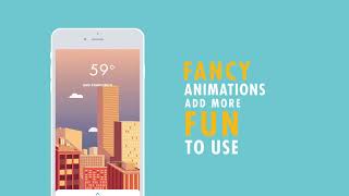 Sweet Weather Application Motion Graphic