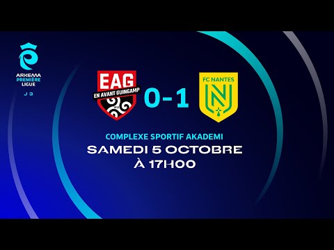 J3 | EA Guingamp - FC Nantes (0-1), le résumé I Première Ligue FFF 2024-2025