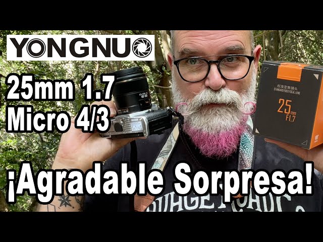 Vídeo relacionado con YONGNUO YN25mm F1.7M Lente de enfoque automático estándar para montaje micro cuatro tercios, compatible con cámaras Olympus Panasonic