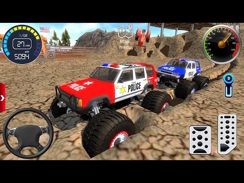 Police Monster Truck Offroad Mega Ramp Driving - Extreme Car Stunt Driver 3D - Android GamePlay