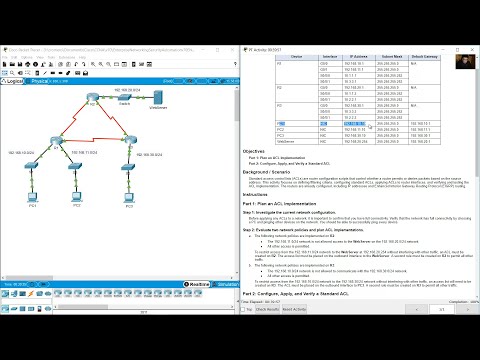5.1.8 Packet Tracer - Configure Numbered Standard IPv4 ACLs