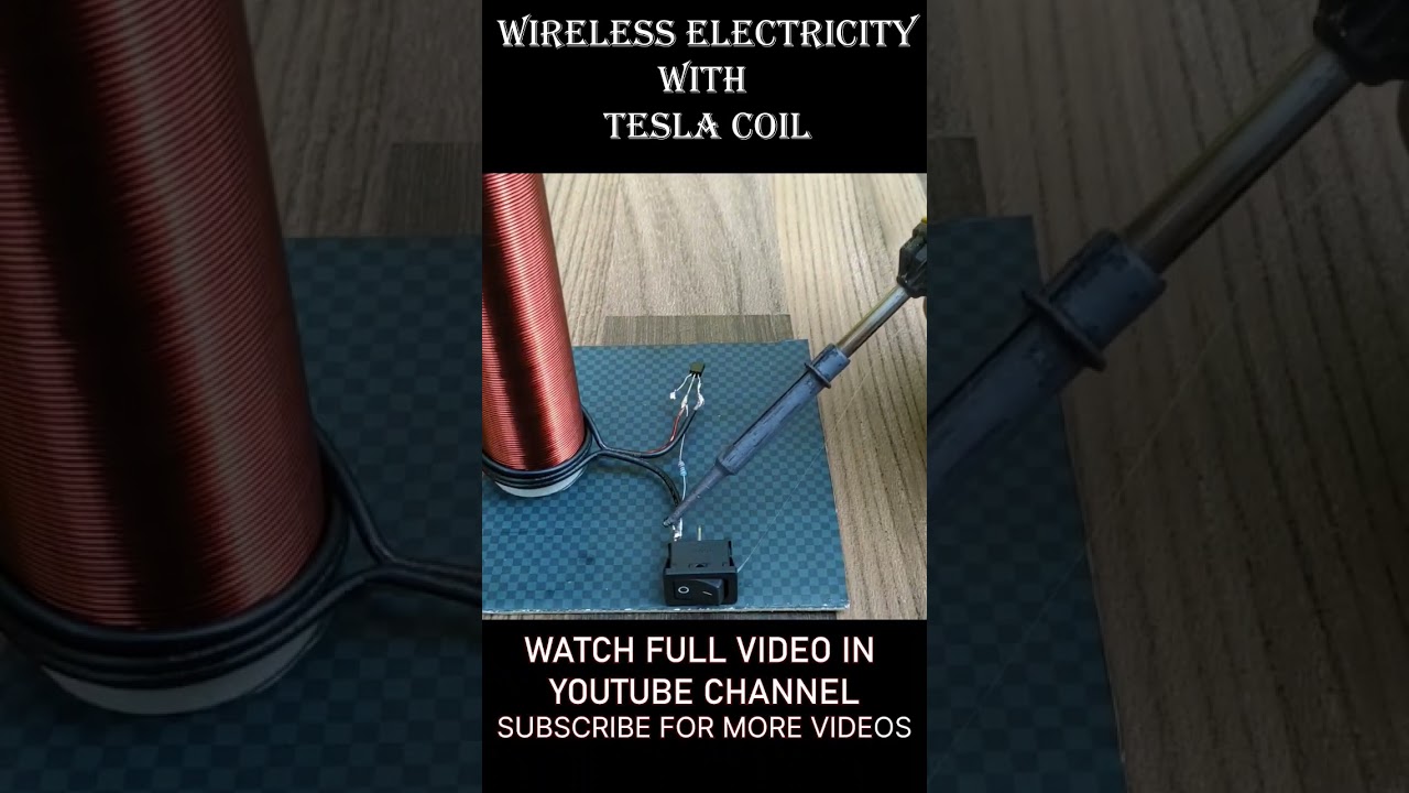 Making tesla coil for wireless electricity #teslacoil #scienceproject #diyforkids