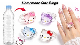 DIY easy ring making | How to make ring from plastic bottle | Easy homemade ring | DIY love ring