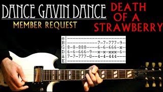 Dance Gavin Dance Death Of A Strawberry Guitar Lesson / Guitar Tabs / Guitar Chords / Tab Cover
