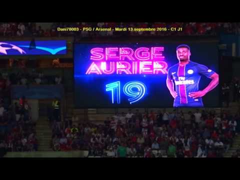 PSG / Arsenal 13.09.2016 : 1-1 (C1 J1) 2/4 : Composition du PSG