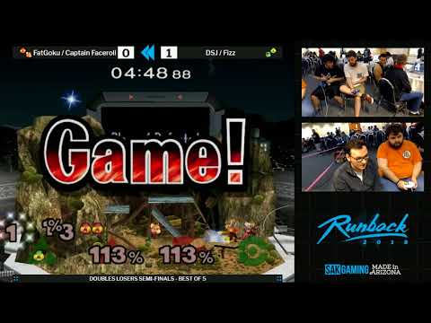 Runback 2018 Doubles Losers Semis - FatGoku/Captain Faceroll (Red) vs DSJ/Fizz (Green)
