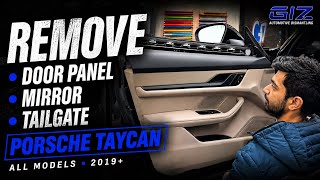 How To Remove Porsche Taycan Door Panel, Mirror & Taillight | 2019–Present