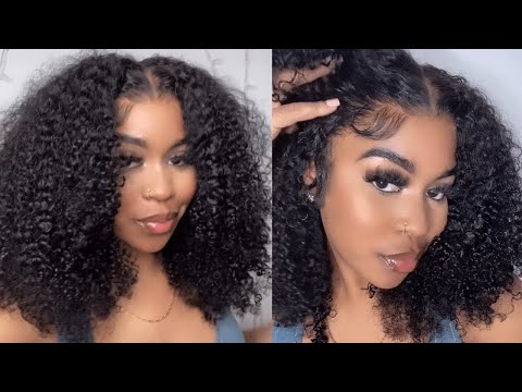 The Most Natural Looking Afro Curly HD Lace Wig ft.