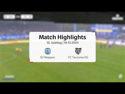 SV Meppen mit Kantersieg Sieg gegen FC Teutonia 05 l Regionalliga Nord 15.Spieltag