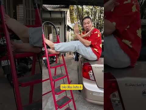 bà nội đi cầu thang mỳ spaghetti hả