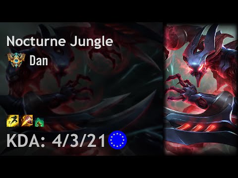 Nocturne Jungle vs Kindred - Dan - EUW Challenger Patch 6.18