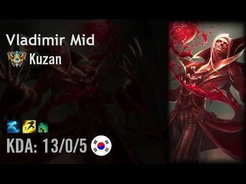 Vladimir Mid vs Lissandra - Kuzan - KR Challenger Patch 6.11