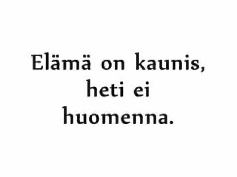 Idols 2011 - Elämä on kaunis with lyrics (SANAT)