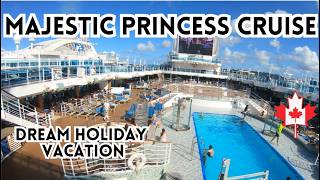 FIRST HOLIDAY CRUISE!!! MAJESTIC PRINCESS CRUISE REVIEW SHIP TOUR AND BALCONY ROOM TOUR BUHAY CANADA