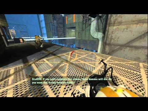 Portal 2 Co-op Walkthrough Episode 29-Helping The Humans!