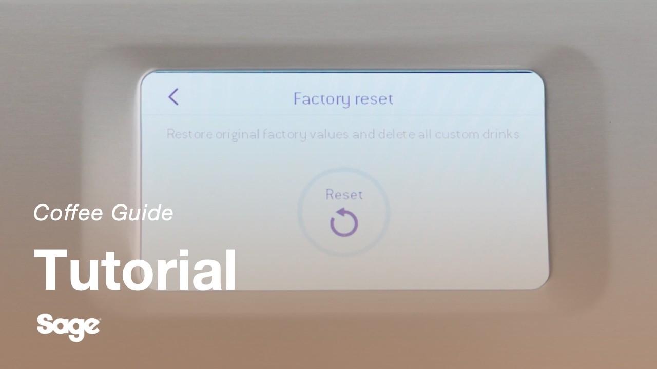 How to perform a factory reset