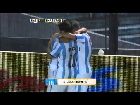 Gol de Romero // Racing 2-1 San Martín // Fecha 2 Primera División 2016