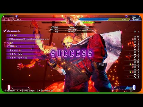 All Ken Combo Trials - Input Display - Street Fighter 6