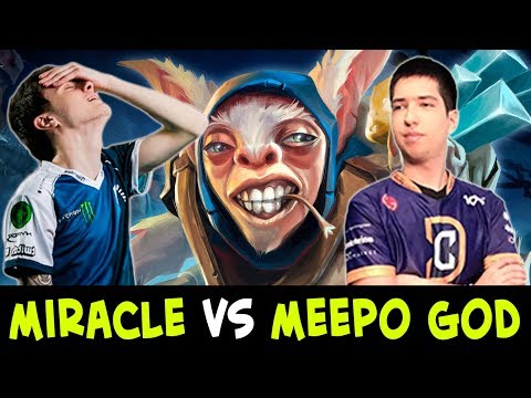 Miracle favorite hero vs w33 best hero — Anti-Mage vs Meepo