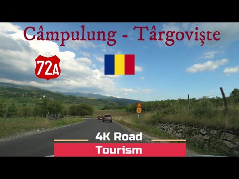 Driving Romania: Câmpulung - Târgoviște - 4k scenic hilly drive Subcarpathians