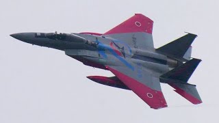 航空自衛隊 岐阜基地航空祭2025 事前公開日 特別塗装F-15Jイーグル戦闘機 機動飛行 GifuAirBase F15Eagle