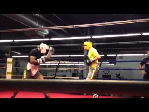 Jason Quigley-Malcolm McAllister sparring