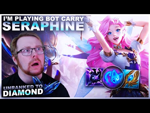 HUZZY IS PLAYING SERAPHINE CARRY BOT!?! | League of Legends