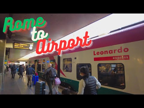 Express Train Ride From Roma Termini Transit Station To FCO Leonardo da Vinci International Airport