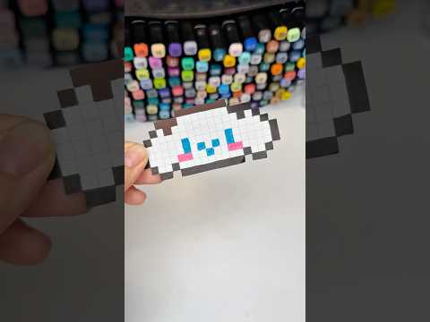 Cinnamoroll 🩷🩵 mini pixel art idea #sanrio #cinnamoroll #pixelart #draw #8bit #trend #drawing