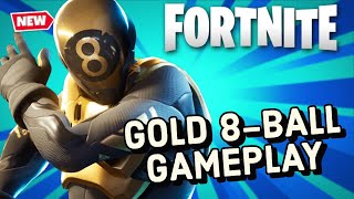 GOLD 8-BALL Skin Gameplay In Fortnite