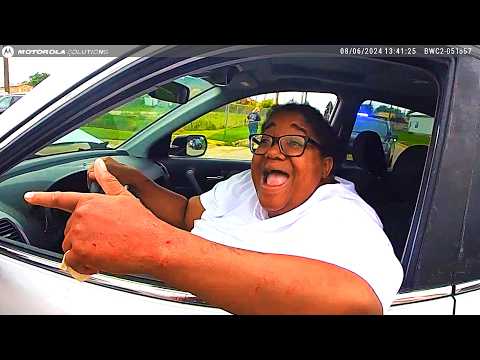 Road Rager Realizes She Just Totaled Her Car