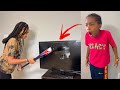 SISTER Breaks BROTHERS TV She Instantly Regrets It
