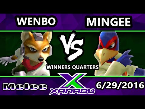 S@X 156 - Wenbo (Fox) Vs. Mingee (Falco) SSBM Winners Quarters - Smash Melee
