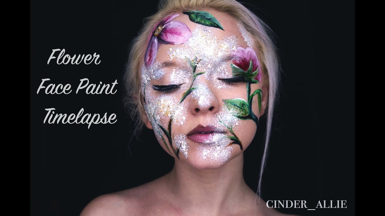 Spring Flower Face Paint Time-lapse