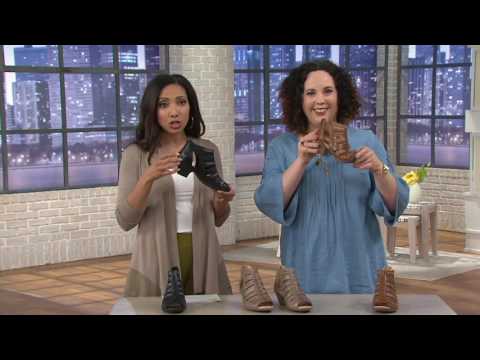 Earth Leather Multi-strap Peep-toe Booties - Vela on QVC