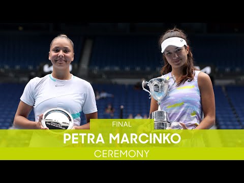 Girls' Singles Ceremony | Petra Marcinko v Sofia Costoulas (F) | Australian Open 2022