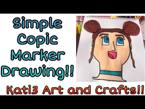 Drawing with Copic Markers! | Kati3 Art and Crafts