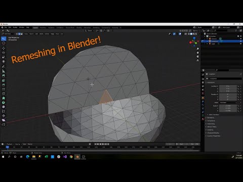 Blender tutorials - Remeshing objects