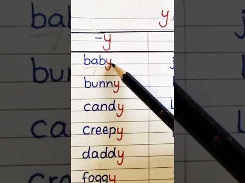 y as long vowel e  sound. y words. how to learn languages #longvowels #phonics