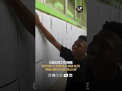Carlos Etienne gets the highest score for Medicine at UP