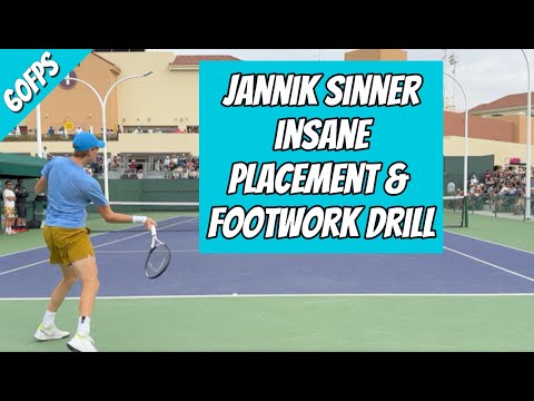 Jannik SINNER Insane Footwork & Massive Forehands DRILL | 2024